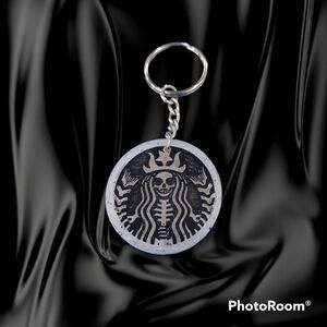 Starbucks Skelton Coffee keychain (Z136)